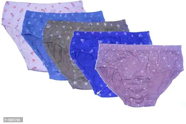 Women Printed Panty Pack of 5-thumb0