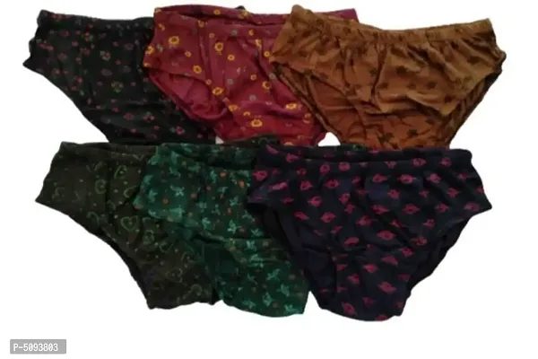 Women Printed Panty Pack of 6