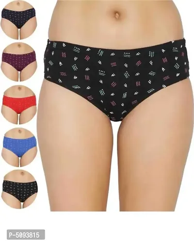 Women Printed Panty Pack of 6-thumb0