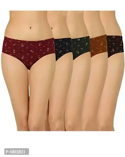 Women Printed Panty Pack of 5