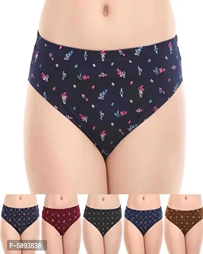 Women Printed Panty Pack of 6-thumb0