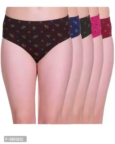 Women Printed Panty Pack of 5-thumb0