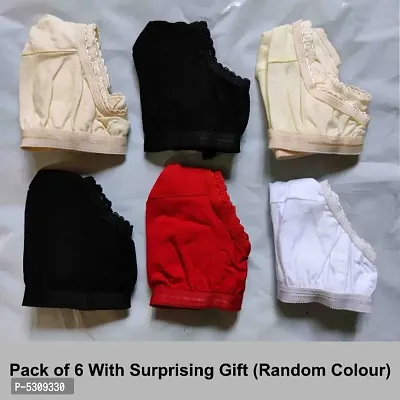 Women Hosiery Magnet Bra Pack of 6 With Surprising Gift (Random Colour)