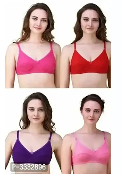 Women Non Padded Bra Pack Of 4