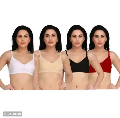 Women Lightly Padded Bra Pack Of 4-thumb0