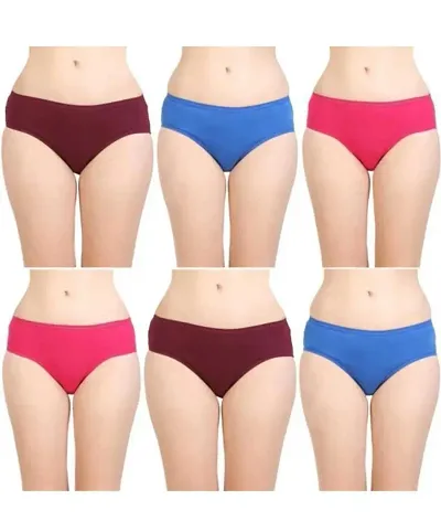 woman panty pack of 4 random colour