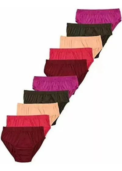 woman panty pack of 4 random colour