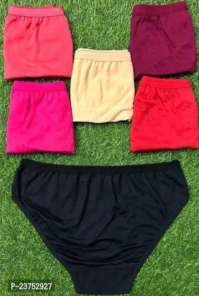 woman panty pack of 4 random colour