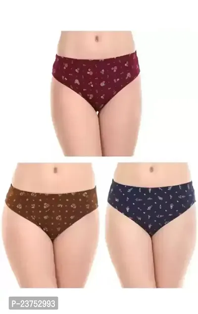 woman panty pack of 4 random colour