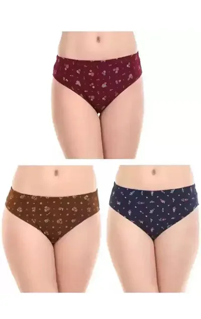 woman panty pack of 4 random colour