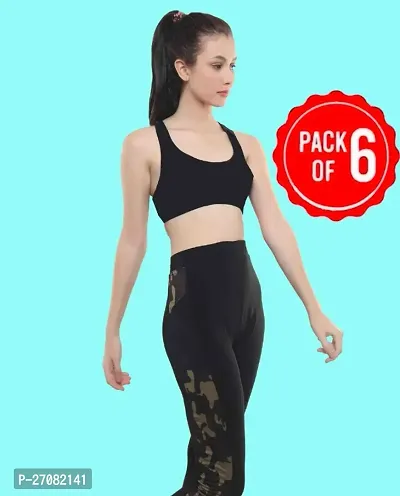 Pack Of 6 Sports Bra Combo For Women