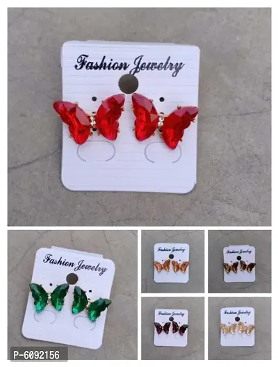 New Fancy Butter-Fly Design Earrings Sets for Girl and Women Pack of 6