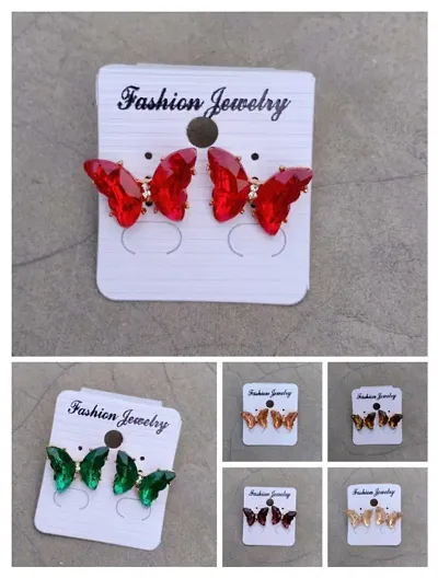 New Fancy Butter-Fly Design Earrings Sets for Girl and Women Pack of