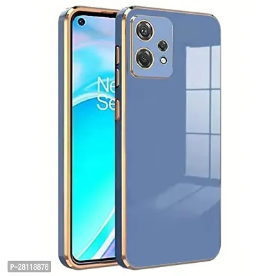 Flycase OnePlus Nord CE 2 Lite 5G Back Cover | Soft Silicone Electroplated 6D Chrome Flexible Bumper Back Cover Case for OnePlus Nord CE 2 Lite 5G (Blue)-thumb0