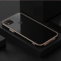 Flycase Back Cover Case for Mi Redmi 10A |10A Sport | Redmi 9 | Redmi 9 Activ | 9C | Poco C31 | Luxury 6D Chrome Design | Shockproof Soft TPU | Camera  Screen Protection | Stylish Back Case (Black)-thumb4