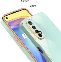 Electroplated Chrome 6D Gold Plated Frame Back Cover for Realme 7, Realme Narzo 20 Pro  (Green, Pack of 1)-thumb1