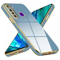 Blue Color 6D Chrome Back Cover Case for Realme 5 Realme 5i Realme 5S Realme Narzo 10-thumb3