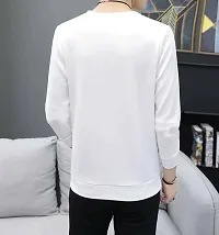 GLITO Printed Men Round Neck White Thirt BZ PRNTF-B039-thumb1