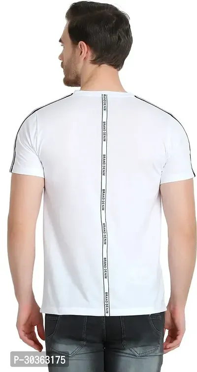 Trendy Stylish Cotton Blend Round Neck Tees for Men-thumb2