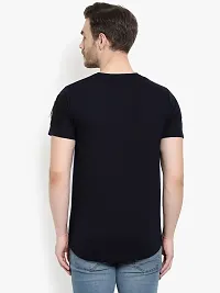 Trendy Stylish Cotton Blend Round Neck Tees for Men-thumb1