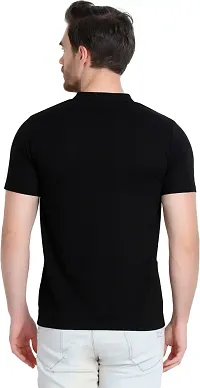 Trendy Stylish Cotton Blend Round Neck Tees for Men-thumb1