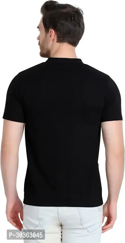 Trendy Stylish Cotton Blend Round Neck Tees for Men-thumb2