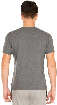 GLITO Solid Men V Neck Grey Thirt BZ VN0602084-thumb1