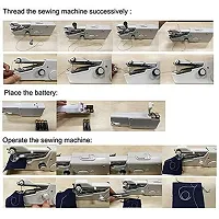 Sewing Machine Electric Handheld Mini Handy Stitch Portable Needlework Cordless Handmade DIY Tool Clothes Portable.-thumb2