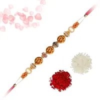 Rakhi for Brother - Multicolor Beads Mauli Thread Rakhi-thumb1