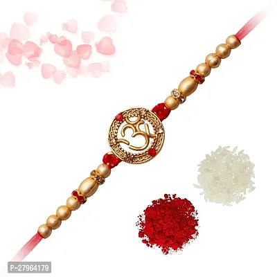 Golden OM Mauli Thread Rakhi-thumb0