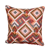 Bilberry Furnishing by Preeti Grover Cotton, Decorative Hand Made Pillow Covers I Cushion Covers for Home Decor I Perfect for Gifting - Multicolor, Set of 2 (Dimension - 24 X 24 Inches)-thumb2