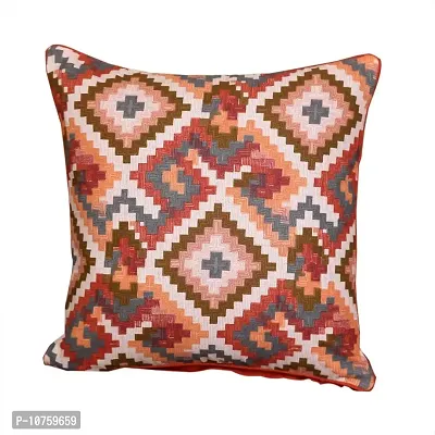 Bilberry Furnishing by Preeti Grover Cotton, Decorative Hand Made Pillow Covers I Cushion Covers for Home Decor I Perfect for Gifting - Multicolor, Set of 2 (Dimension - 24 X 24 Inches)-thumb3