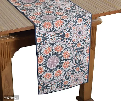 Bilberry Furnishing By Preeti Grover 100% Cotton Multicolor Floral Printed Table Runner (TR_02), Perfect for Gifting and upgrading Your Home d?cor