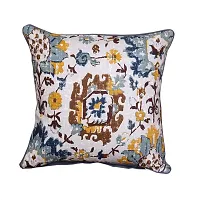 Bilberry Furnishing by Preeti Grover Cotton, Decorative Hand Made Cotton 200 TC Cushion Cover (24"" X 24"" _Blue), Perfect for Gifting and Upgrading Your Home Decor-thumb2