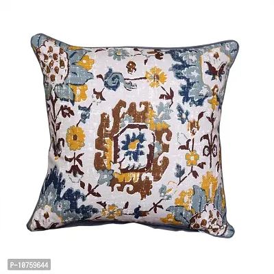 Bilberry Furnishing by Preeti Grover Cotton, Decorative Hand Made Cotton 200 TC Cushion Cover (24"" X 24"" _Blue), Perfect for Gifting and Upgrading Your Home Decor-thumb3