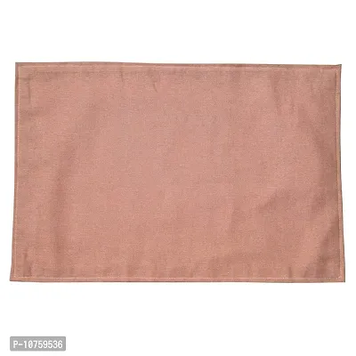 Bilberry Furnishing By Preeti Grover Beige Khadi Printed Cotton Table Mat?for 6 Seater (Mat_104) Pack of 6-thumb3