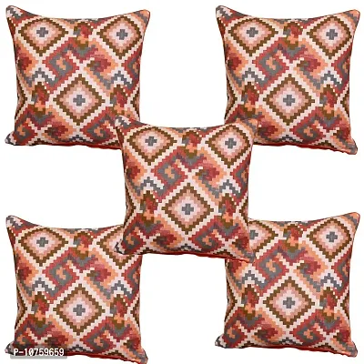 Bilberry Furnishing by Preeti Grover Cotton, Decorative Hand Made Pillow Covers I Cushion Covers for Home Decor I Perfect for Gifting - Multicolor, Set of 2 (Dimension - 24 X 24 Inches)