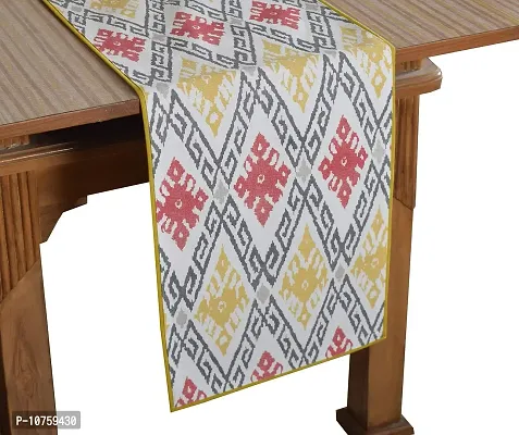 Bilberry Furnishing By Preeti Grover 100% Cotton Multicolor Printed Table Runner (TR_04), Perfect for Gifting and upgrading Your Home d?cor-thumb0