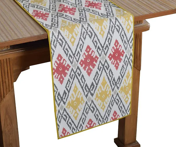 Bilberry Furnishing By Preeti Grover 100% Cotton Multicolor Printed Table Runner (TR_04), Perfect for Gifting and upgrading Your Home d?cor