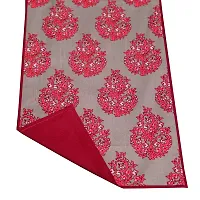 Bilberry Furnishing By Preeti Grover Cotton Paisley Table Runner, 14x72-inch (Red)-thumb1