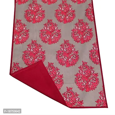 Bilberry Furnishing By Preeti Grover Cotton Paisley Table Runner, 14x72-inch (Red)-thumb2