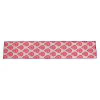 Bilberry Furnishing By Preeti Grover Cotton Paisley Table Runner, 14x72-inch (Red)-thumb2