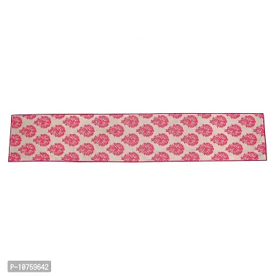 Bilberry Furnishing By Preeti Grover Cotton Paisley Table Runner, 14x72-inch (Red)-thumb3