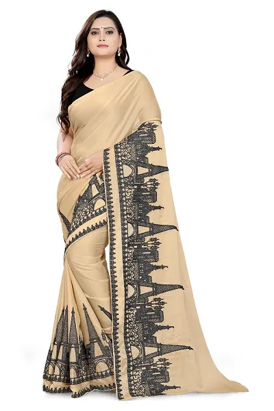 Glamorous Georgette Saree with Blouse piece 