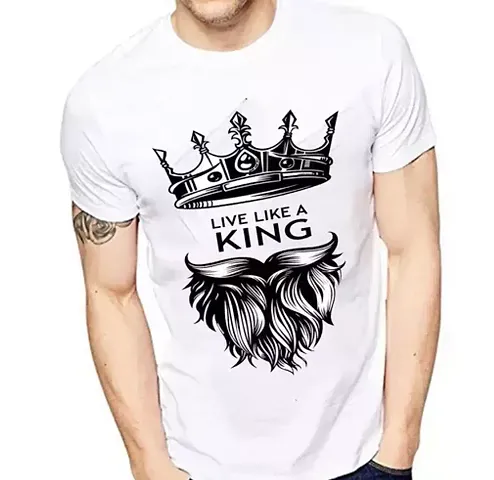 Stylish Polycotton Round Neck Tees For Men