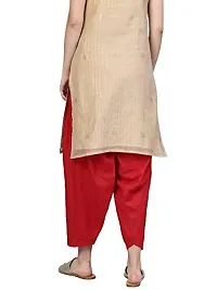 Saadgi Women Red Solid Cotton Casual Salwar(SSLSPRED)-thumb2