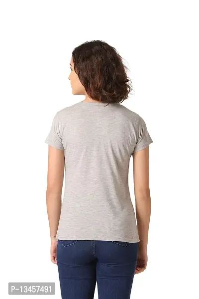 Vemante Grey Casual Top has Featured with Round Neck,Solid Print.Top has Cotton Fabric.-thumb2