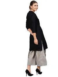 Saadgi Women's Cotton Regular Kurta (IBK9262OW_XXL_Black_X-Large)-thumb4