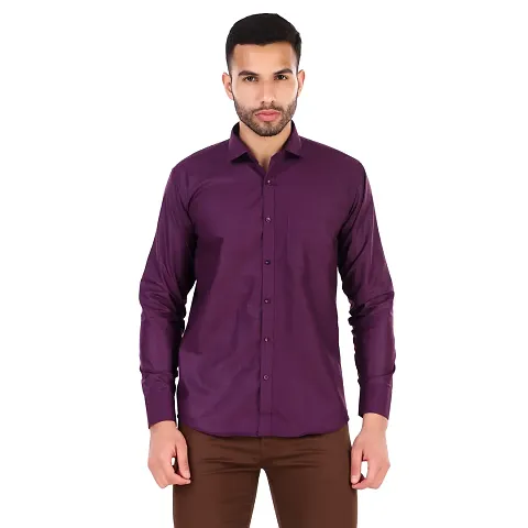 Stylish Fancy Solid Long Sleeves Casual Shirts For Men