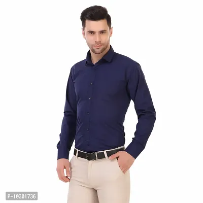 Stylish Men Cotton Blend Long Sleeves Shirt-thumb4